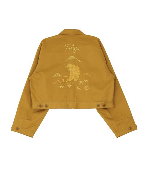 jouetie(ジュエティ)の「Dickies×jouetie JAPAN ワークジャケット(ジャケット/アウター・レディース・イエロー/ターコイズ/ブラウン/ベージュ)」の4枚目の写真