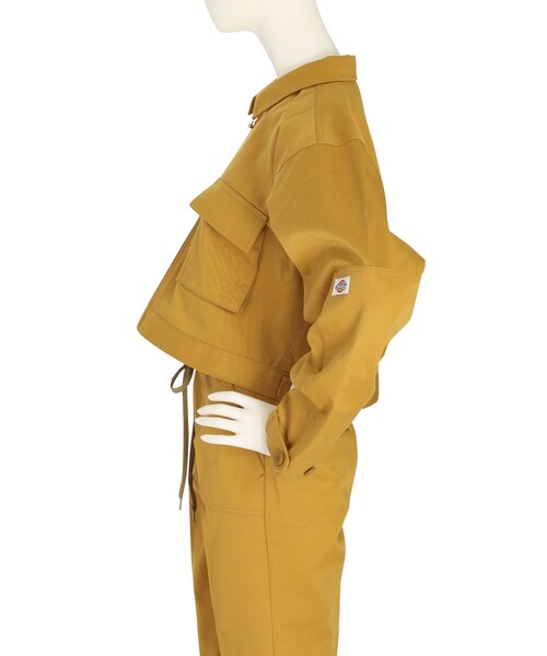 jouetie(ジュエティ)の「Dickies×jouetie JAPAN ワークジャケット(ジャケット/アウター・レディース・イエロー/ターコイズ/ブラウン/ベージュ)」の16枚目の写真
