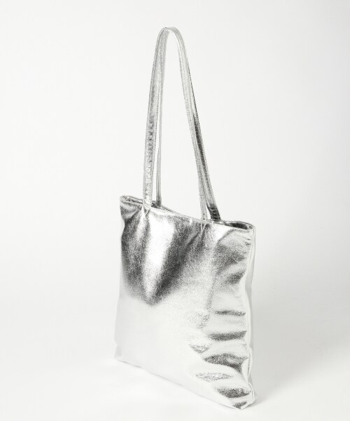 LOWRYS FARM（ローリーズファーム）の「★WEB先行予約アイテム★メタリックトート（バッグ・シルバー/ブラウンゴールド/ブルー）」の6枚目の写真