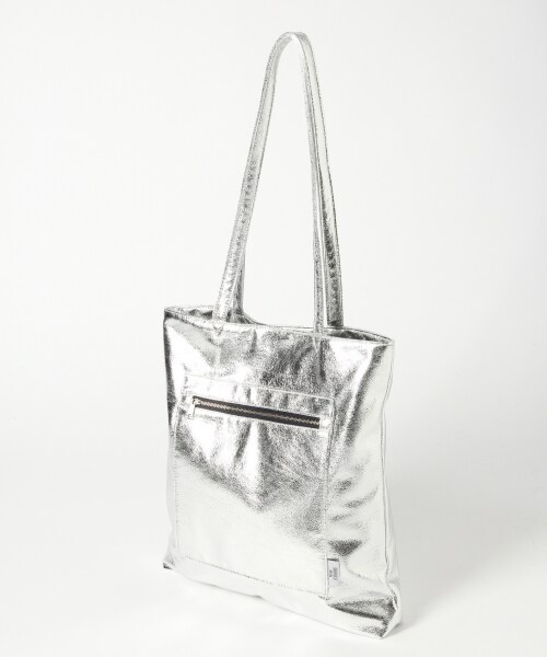 LOWRYS FARM（ローリーズファーム）の「★WEB先行予約アイテム★メタリックトート（バッグ・シルバー/ブラウンゴールド/ブルー）」の4枚目の写真