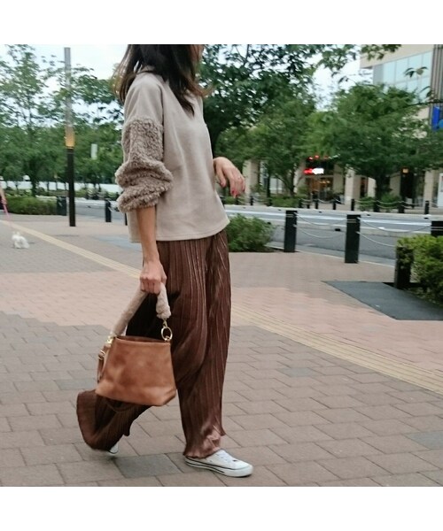 copine（コピン）の「再入荷！袖が可愛いふわふわフェイクファーボリュームスリーブプルオーバー（4color）（ニット/セーター・レディース・その他）」の9枚目の写真