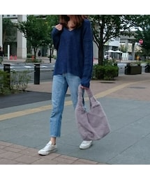 copine | くすみ加工でこなれ感演出！ストーンウォッシュ深Vニット(4color)(ニット/セーター)