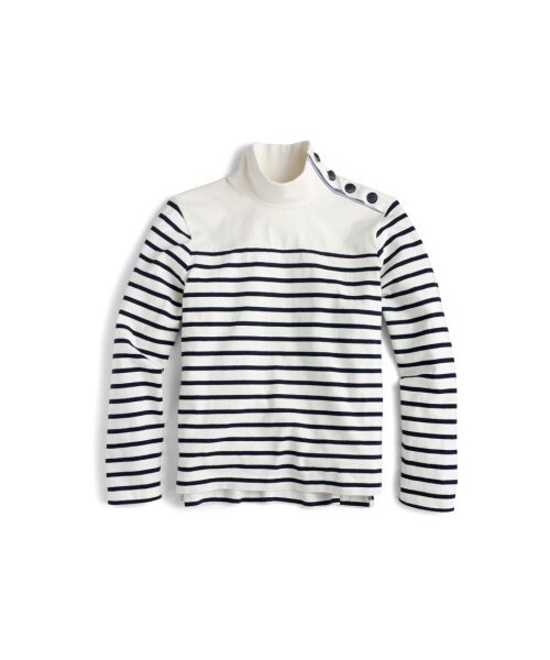 J.CREW（ジェイクルー）の「Women's J.crew Button Mock Neck Top（トップス・レディース・Ivory・XX-Small/Small/X-Small）」の2枚目の写真