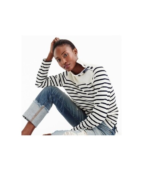 J.CREW（ジェイクルー）の「Women's J.crew Button Mock Neck Top（トップス・レディース・Ivory・XX-Small/Small/X-Small）」の5枚目の写真