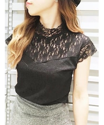 BARAK | ハイネックレーストップス(その他トップス)