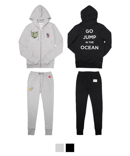 THE STRAND（ストランド）の「THE STRAND(ストランド) ワッペンスウェット メンズ（セットアップ・メンズ・グレー/ブラック・S/M/L/XL）」の2枚目の写真