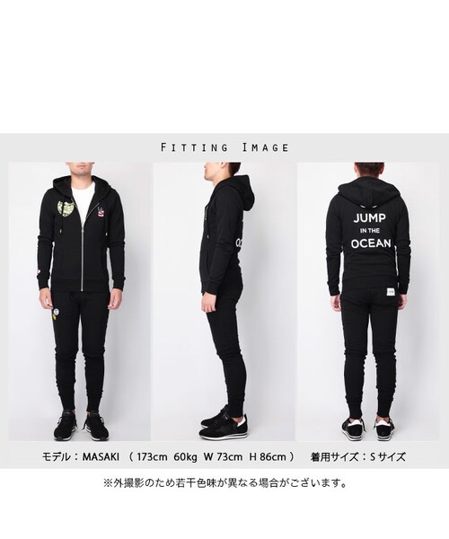 THE STRAND（ストランド）の「THE STRAND(ストランド) ワッペンスウェット メンズ（セットアップ・メンズ・グレー/ブラック・S/M/L/XL）」の4枚目の写真