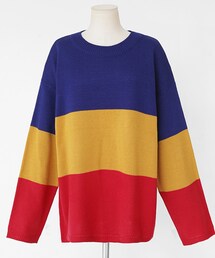 DHOLIC | コントラストカラーニットプルオーバー(ニット/セーター)