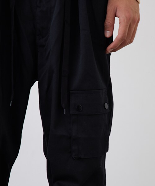 Name. ストレッチツイルヘリコプターパンツ ブラック Name.（ネーム）の「ストレッチツイルヘリコプターパンツ
