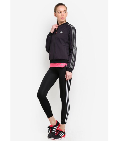 adidas（アディダス）の「adidas hf weave bomber 夾克（ジャケット/アウター・レディース・Black・XS/S/M/L/XL）」の4枚目の写真