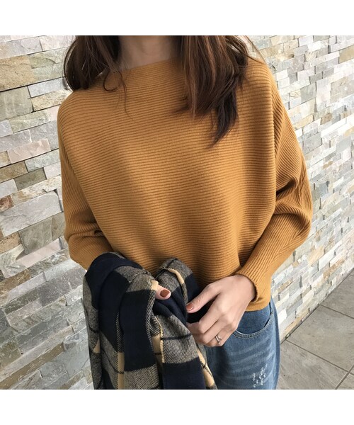 copine（コピン）の「★再入荷★抜群の着回し力！！ドルマンデザイン柔らかシンプルニットソー（6color）【クリックポスト対象商品】（ニット/セーター・レディース・その他）」の12枚目の写真