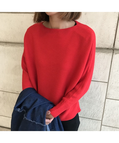 copine（コピン）の「★再入荷★抜群の着回し力！！ドルマンデザイン柔らかシンプルニットソー（6color）【クリックポスト対象商品】（ニット/セーター・レディース・その他）」の4枚目の写真