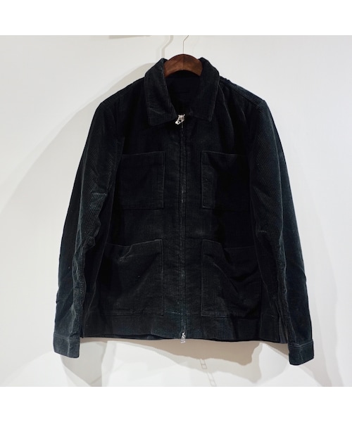 bukht（ブフト）の「【bukht】 ブフト BIG CORDUROY BLOUSON - BLK 