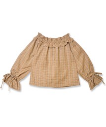 flower | mannish check blouse ～ﾏﾆｯｼｭﾁｪｯｸﾌﾞﾗｳｽ(シャツ/ブラウス)