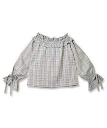 flower | mannish check blouse ～ﾏﾆｯｼｭﾁｪｯｸﾌﾞﾗｳｽ(シャツ/ブラウス)