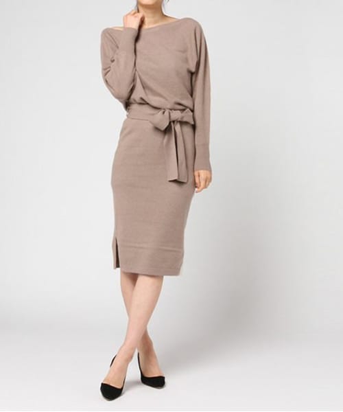 Emmi エミ の Emmi カシミヤドルマンニットワンピース ワンピース Wear