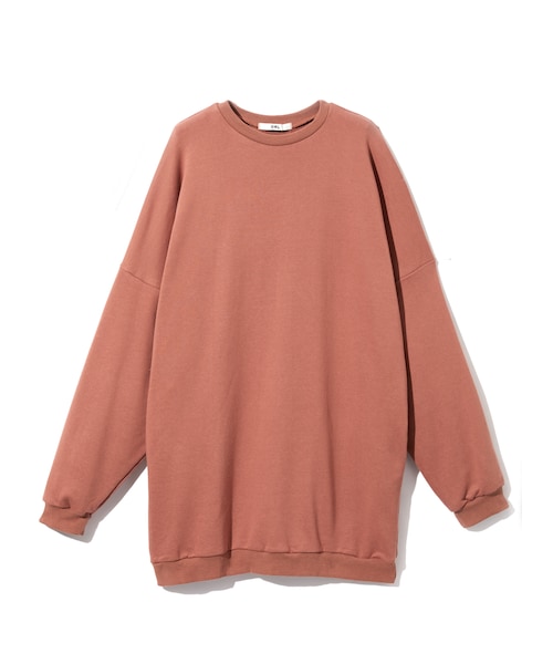 GRL（グレイル）の「ルーズスエットワンピース（ワンピース・レディース・グレー/オレンジ/ブラック/モカ・F/Ｆ）」の4枚目の写真