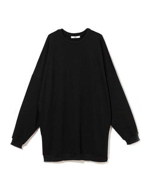 GRL（グレイル）の「ルーズスエットワンピース（ワンピース・レディース・グレー/オレンジ/ブラック/モカ・F/Ｆ）」の2枚目の写真