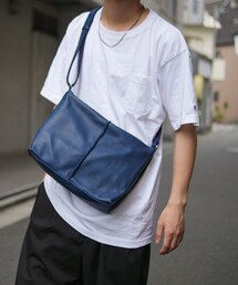 LIDNM | ソフトカウレザーミニメッセンジャー(ショルダーバッグ)