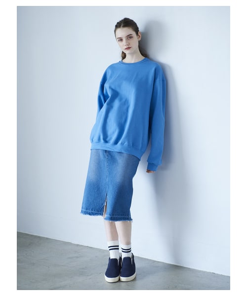 SEVENDAYS=SUNDAY（セブンデイズサンデイ）の「【MEN'S NON-NO9月号掲載】JERZEES クルーネックスウェット（トップス・グレー/ブラック/オリーブ/ライトブルー/ネイビー/バーガンディー・S/M/L/XL/XXL）」の6枚目の写真