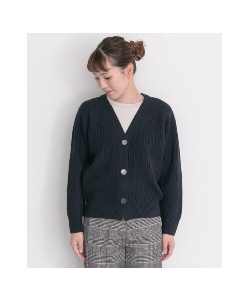 【 hokuhoku】アーバンリサーチ ロッソ コクーンカーディガン URBAN RESEARCH ROSSO WOMEN（アーバンリサーチ ロッソ）の「柄編