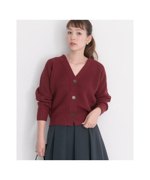 【 hokuhoku】アーバンリサーチ ロッソ コクーンカーディガン URBAN RESEARCH ROSSO WOMEN（アーバンリサーチ ロッソ）の「柄編