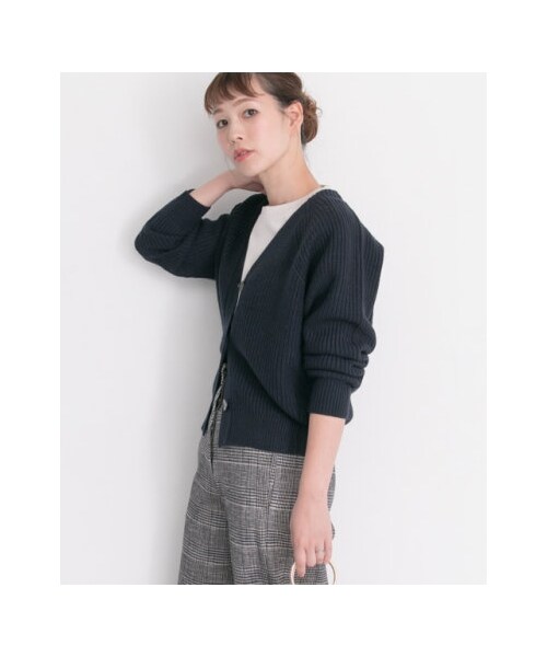 【 hokuhoku】アーバンリサーチ ロッソ コクーンカーディガン URBAN RESEARCH ROSSO WOMEN（アーバンリサーチ ロッソ）の「柄編