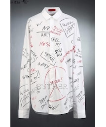 ByTheR | マルチロゴプリントルーズシャツ(シャツ/ブラウス)