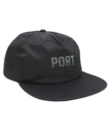 BRIXTON | PORT LBC (ポート ロングビーチ) / 6パネル スナップバックキャップ / ESPORT NYLON CAP - BLACK(キャップ)