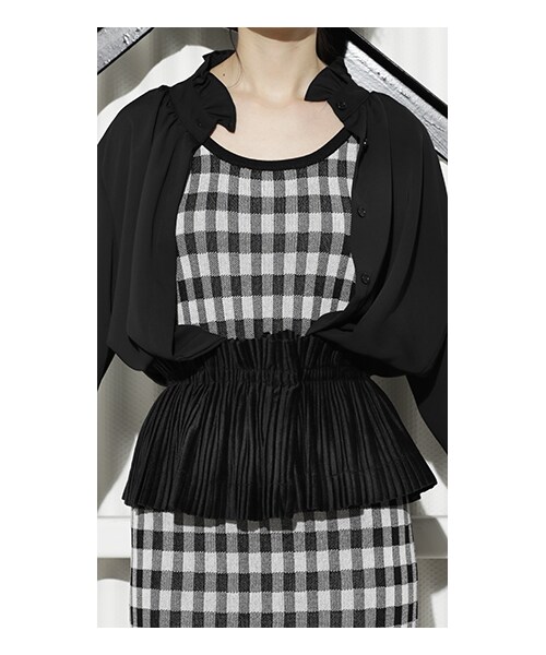 CHEER CLOSET（チアクローゼット）の「【るうこ】ベロアプリーツサッシュベルト（ベルト・レディース・ベージュ/ブラック/オレンジ/ブラウン・F）」の2枚目の写真