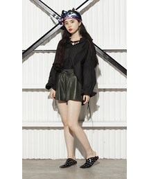 CHEER CLOSET | 【るうこ】レザーライクショートパンツ(その他パンツ)