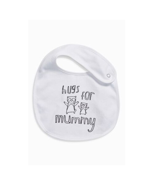 next（next）の「Mummy & Daddy スローガン レギュラー ポッパーよだれかけ 2 枚セット(ホワイト/グレー)（Tシャツ/カットソー・キッズ・その他）」の3枚目の写真