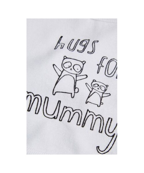 next（next）の「Mummy & Daddy スローガン レギュラー ポッパーよだれかけ 2 枚セット(ホワイト/グレー)（Tシャツ/カットソー・キッズ・その他）」の5枚目の写真