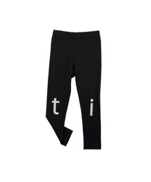 cache cache | tinycottons t-i-n-y logo pant(black/beige)(レギンス/スパッツ)