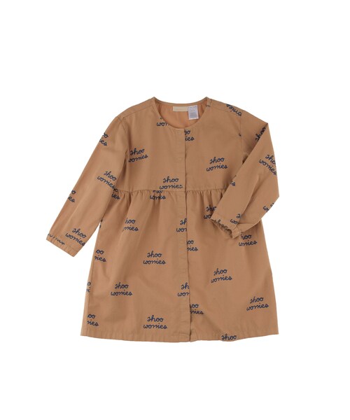 cache cache(カシュ カシュ)の「tinycottons shoo worries woven dress(lightbrown)(ワンピース・キッズ・その他)」の1枚目の写真
