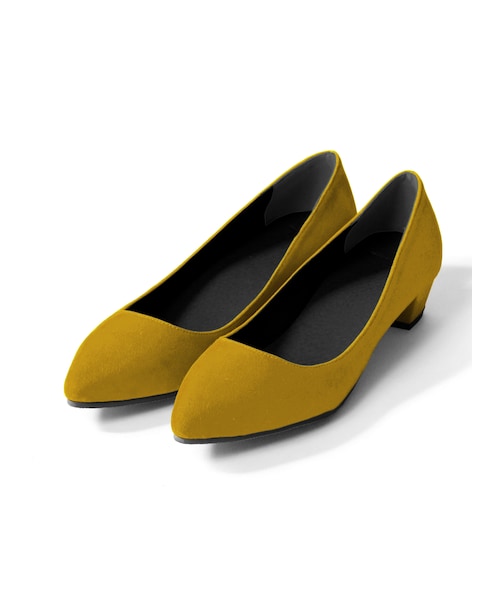 GRL（グレイル）の「ローヒールポインテッドトゥスエードパンプス（パンプス・レディース・ブラック/キャメル/ブルー/ピンク/レッド/パープル/プラム/ベージュ/マスタード・24.5）」の7枚目の写真