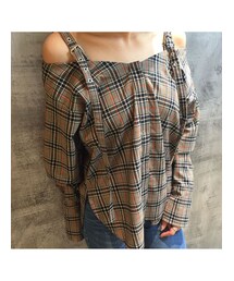 BARAK | ショルダーオープンシャツ(シャツ/ブラウス)