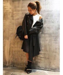 BARAK | アシメフレアミディスカート(スカート)