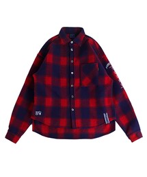ROMANTIC CROWN | Forever Young Check Shirt Jacket_Red(ジャケット/アウター)