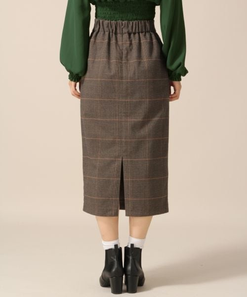 LOWRYS FARM（ローリーズファーム）の「★WEB先行予約アイテム★ＴＲキモウチェックタイトスカート（スカート・ブラウン）」の3枚目の写真