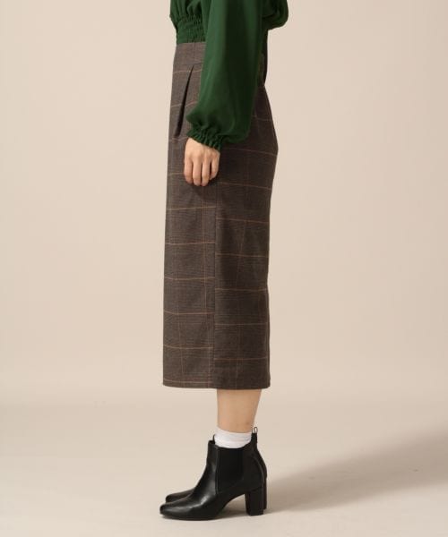 LOWRYS FARM（ローリーズファーム）の「★WEB先行予約アイテム★ＴＲキモウチェックタイトスカート（スカート・ブラウン）」の2枚目の写真