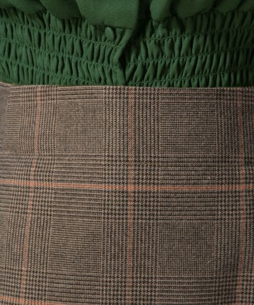 LOWRYS FARM（ローリーズファーム）の「★WEB先行予約アイテム★ＴＲキモウチェックタイトスカート（スカート・ブラウン）」の4枚目の写真