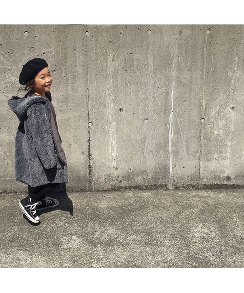 cache cache（カシュ カシュ）の「Violeta&Federico　COAT　LUCY(GREY)10ｙ.12ｙ（ムートンコート・キッズ・その他）」の3枚目の写真