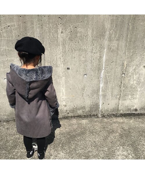 cache cache（カシュ カシュ）の「Violeta&Federico　COAT　LUCY(GREY)10ｙ.12ｙ（ムートンコート・キッズ・その他）」の5枚目の写真