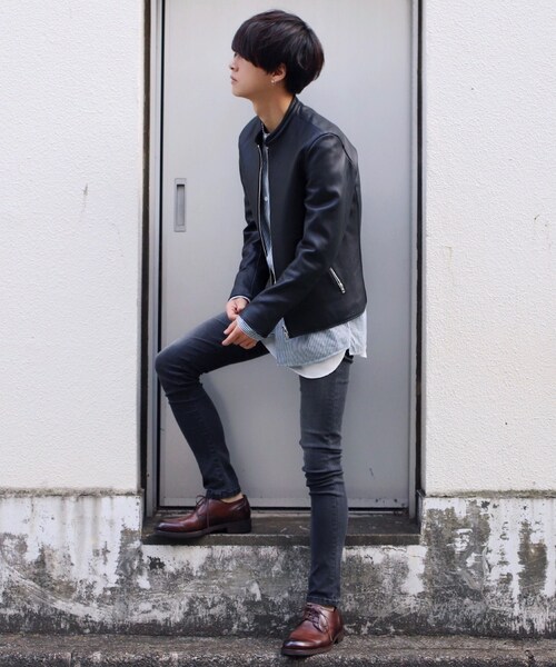 LIDNM(リドム)の「iSKOハイストレッチユーズドスキニー(デニムパンツ・メンズ・グレー・27, 29, 31)」の4枚目の写真