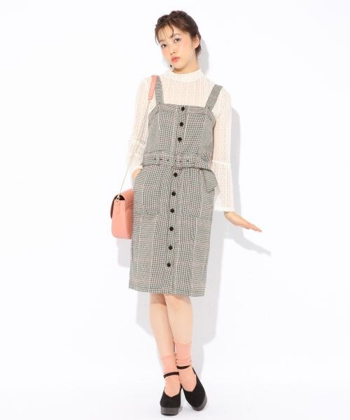 Heather（ヘザー）の「コラボアソートジャンスカ（ワンピース/ドレス・ブラック/グレー系チェック/ブラウン系）」の8枚目の写真