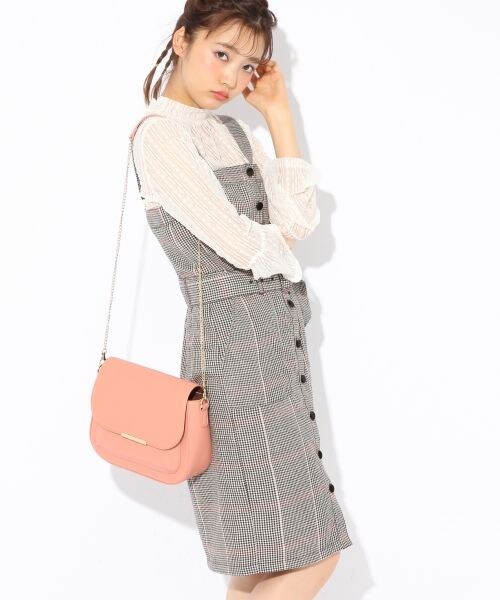 Heather（ヘザー）の「コラボアソートジャンスカ（ワンピース/ドレス・ブラック/グレー系チェック/ブラウン系）」の2枚目の写真