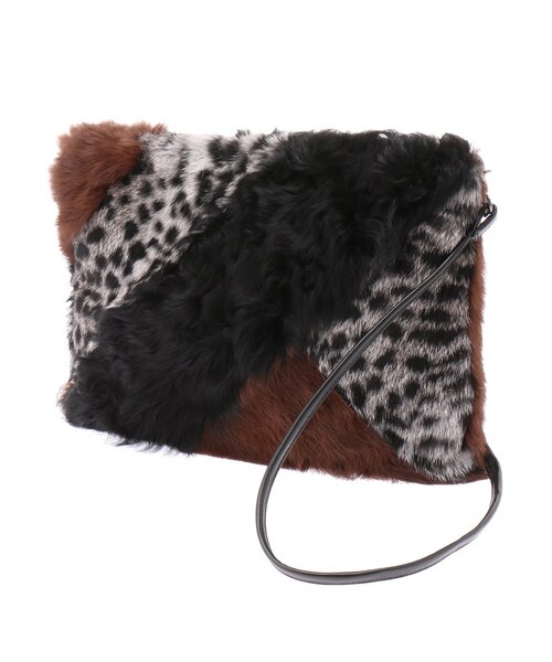 BARAK（バラク）の「ファークラッチ（クラッチバッグ・レディース・ブラック/ブラウン・FREE）」の2枚目の写真