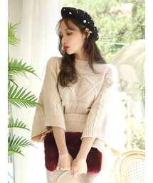 KORMARCH | ビックケーブル組みポイントニットセット(ニット/セーター)