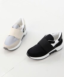 SOVOMALL | アッパーストラップ配色スニーカー(スニーカー)